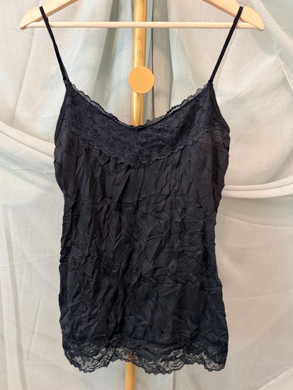Maurices Black Lace-Trim Camisole